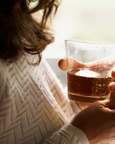 Woman with drink