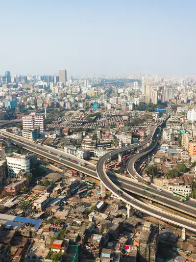 Aerial View Dhaka, Bangladesh