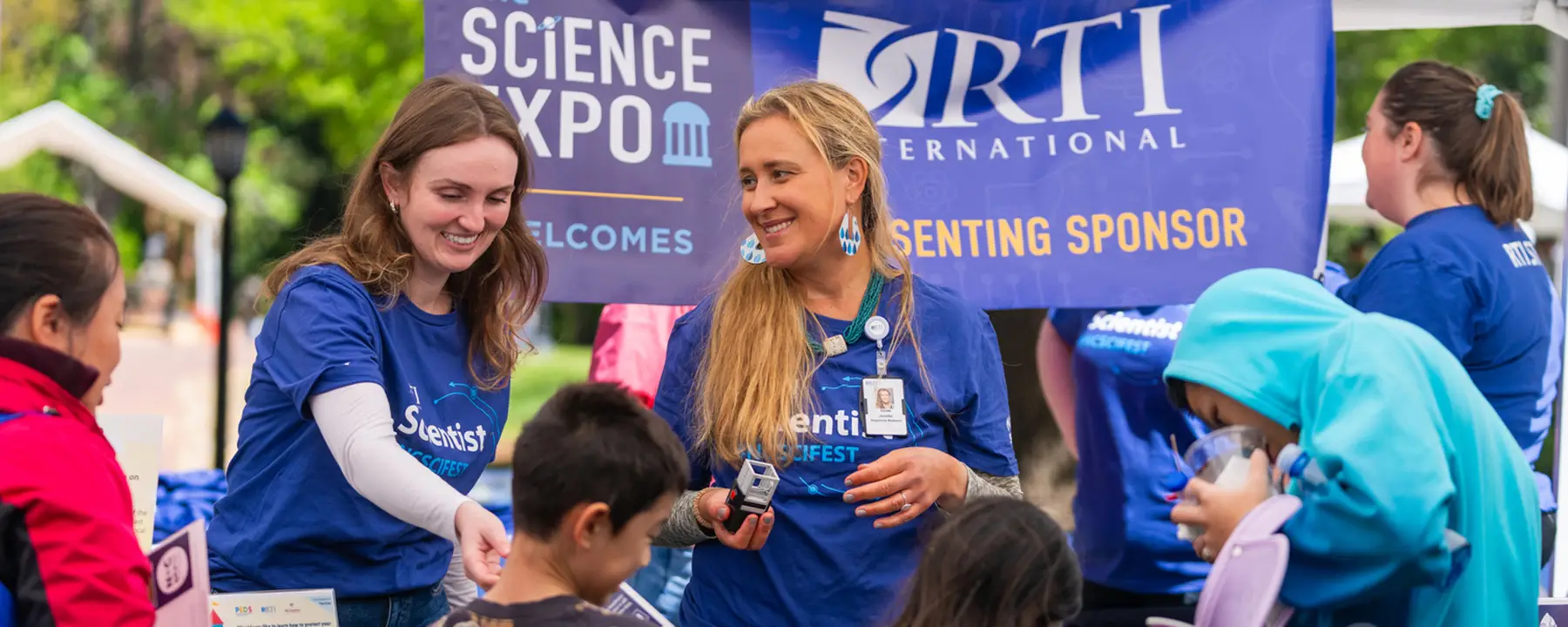 RTI Staff at UNC Science Expo