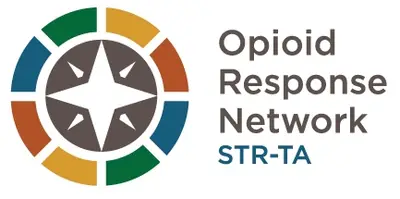 A circular logo featuring a star, with colorful sections, representing the Opioid Response Network.