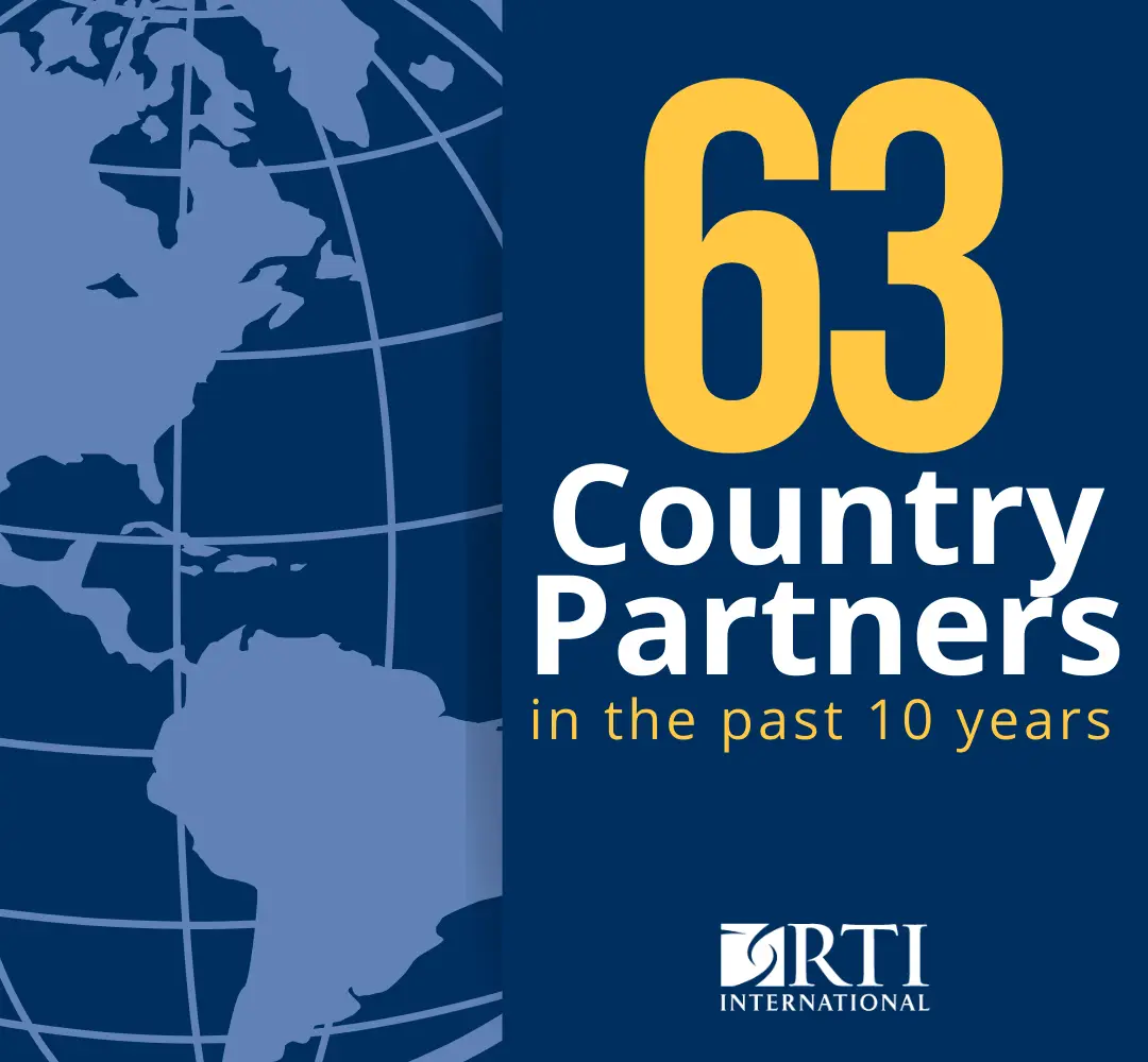 63 country partners in the past 10 years