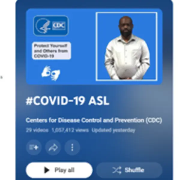 Our video series aimed at ASL users explains CDC guidelines on COVID-19