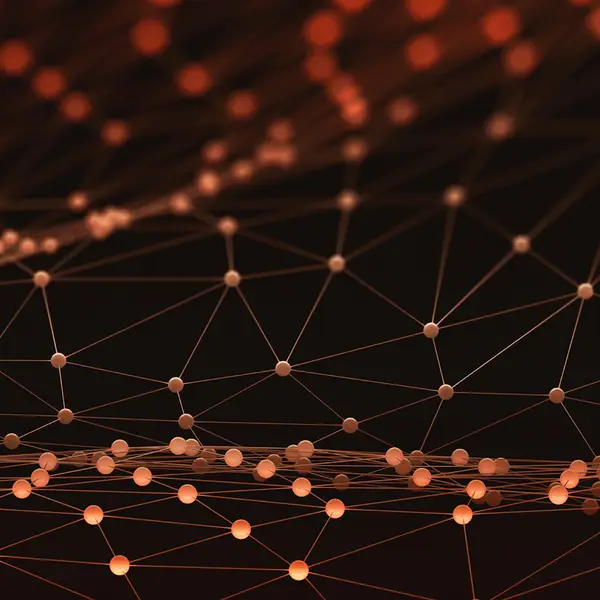 abstract image of a network
