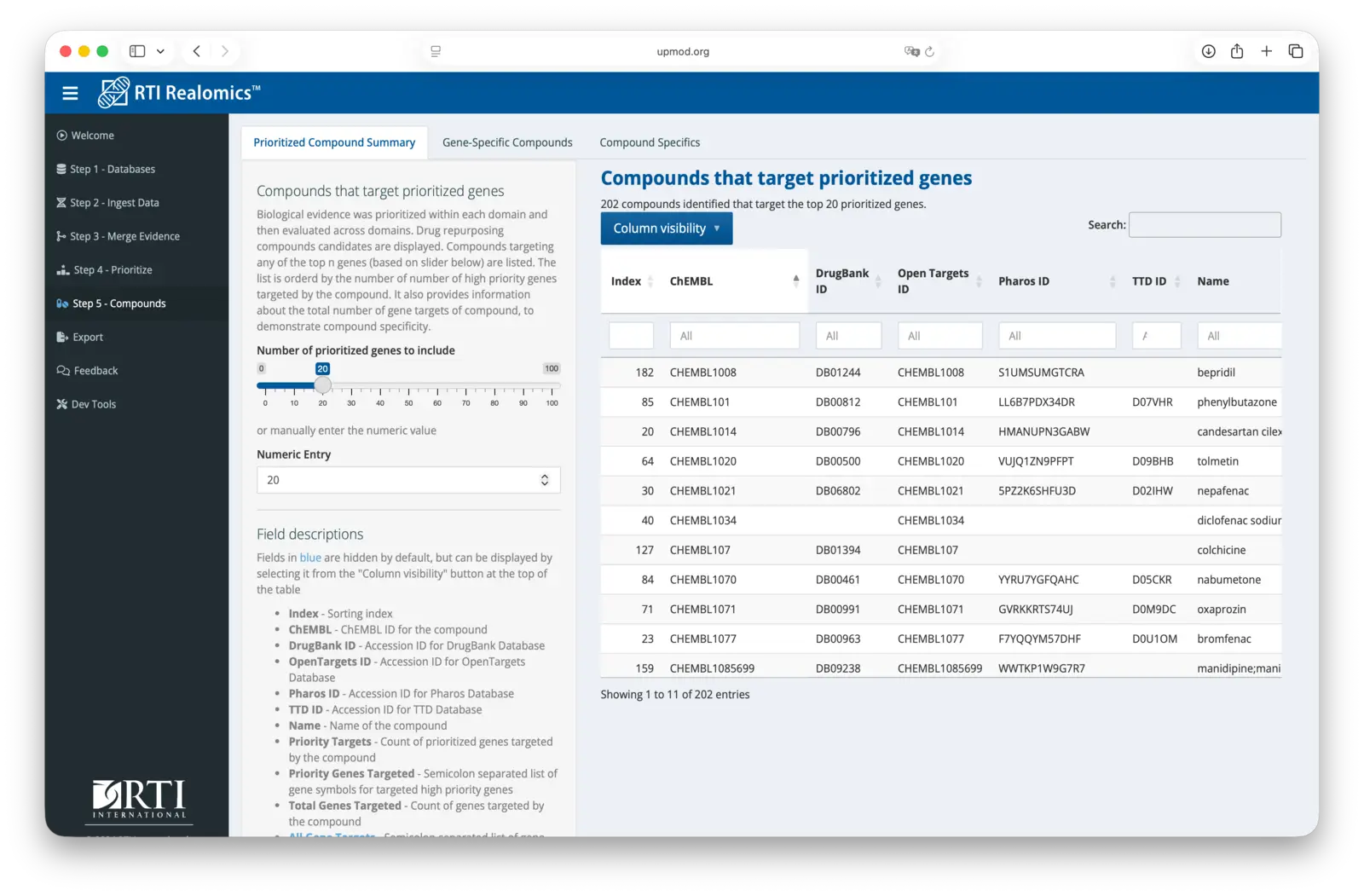 RTI Realomics screenshot
