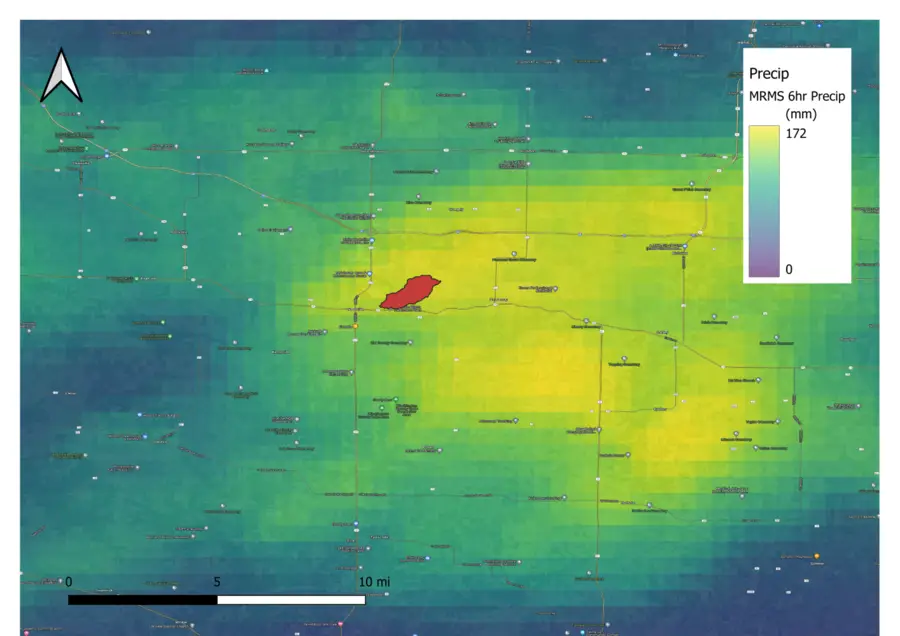 Precipitation map