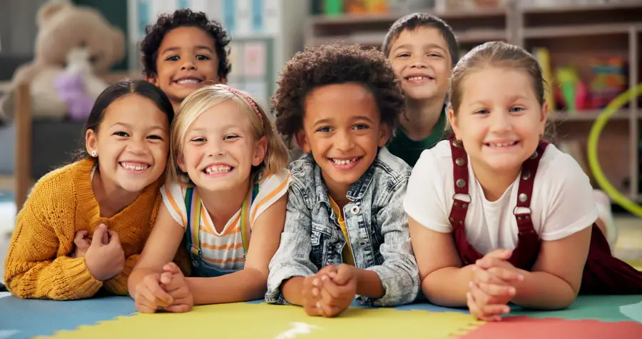 Group of smiling children.