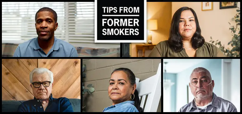 Selected photos from the 'Tips from Former Smokers' campaign.