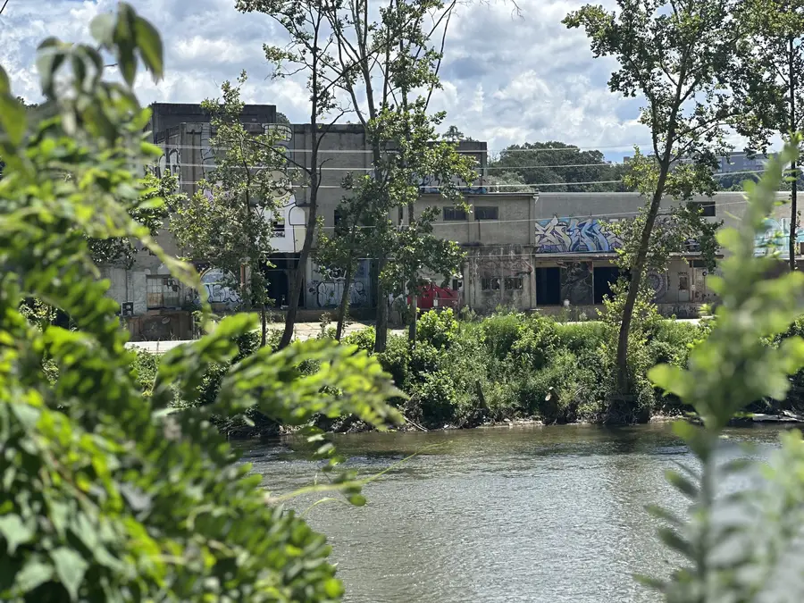 Photo of flood river