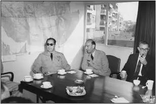 Philip McMullan with coworkers in Iran