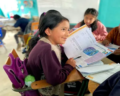 Students learning in Latin America