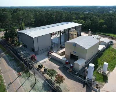Aerial view of the expanded RTI Pilot Xcelerator