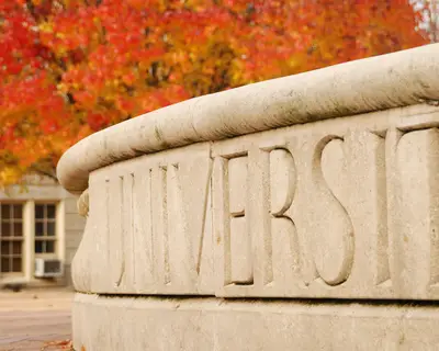 University sign