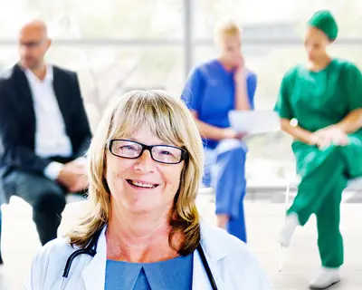 medical professionals in a meeting