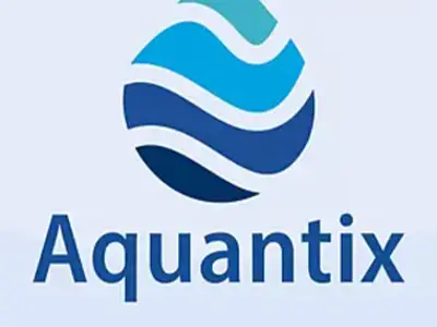 The logo for Aquantix water filter technology