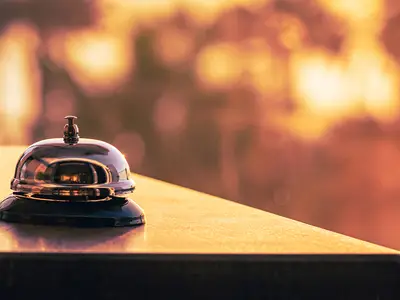 Bell on reception desk