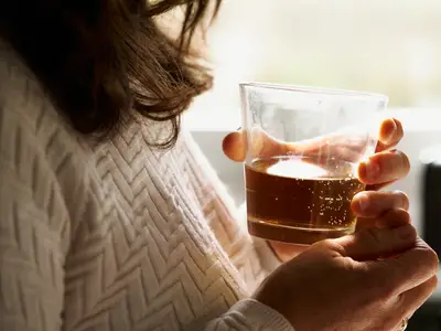 Woman with drink