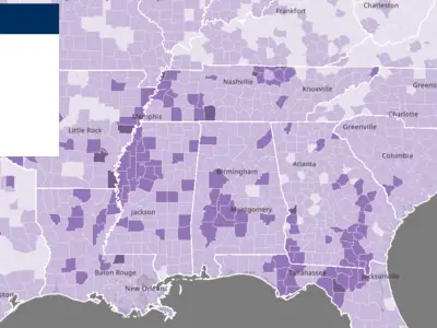 Estimated acquired immunity southern U.S.