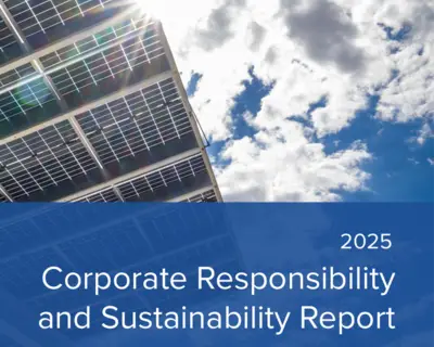 Cover image from the 2025 Corporate Responsibility and Sustainability Report