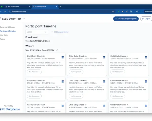 studysense dashboard