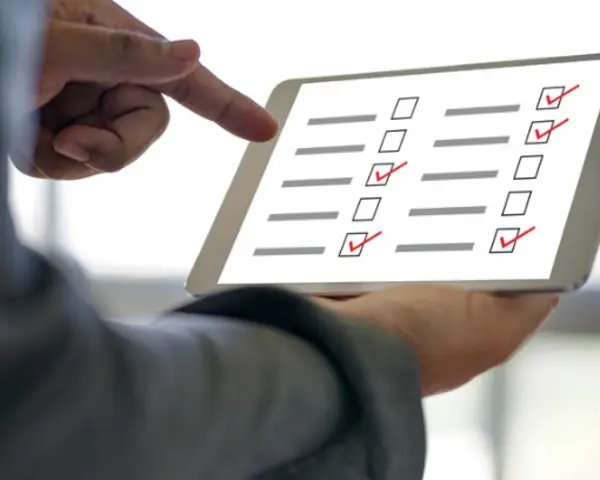 Survey on an ipad