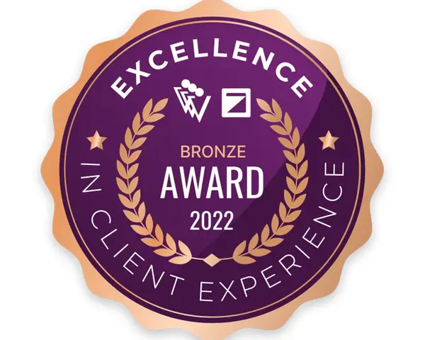 2022 Client Experience Bronze Award logo