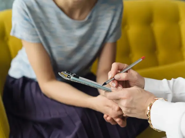 Patient meets with provider