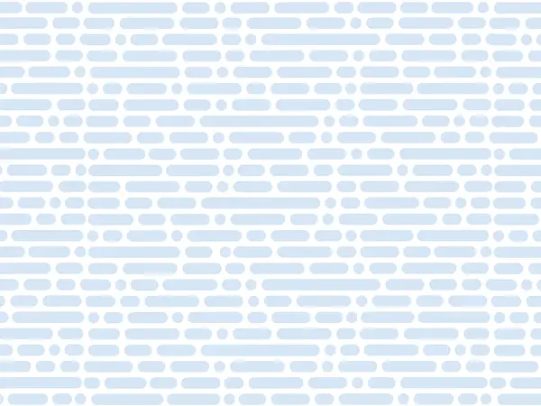 Light blue and white abstract pattern features alternating rectangular and oval shapes on a flat surface.