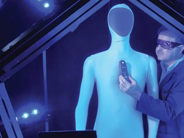 James Hanley conducts wind tunnel testing
