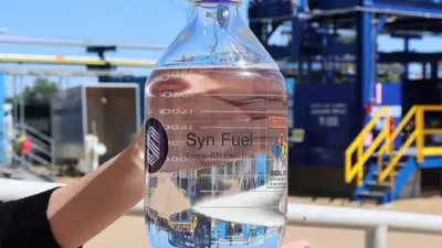 Photo of Syn Fuel produced by RTI and Syzygy